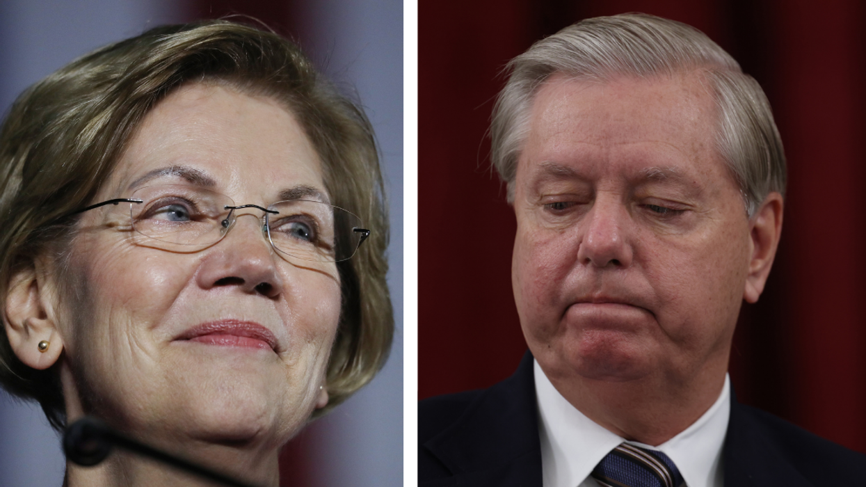Elizabeth Warren Scorches Lindsey Graham With Dig About Where His Spine Actually Resides