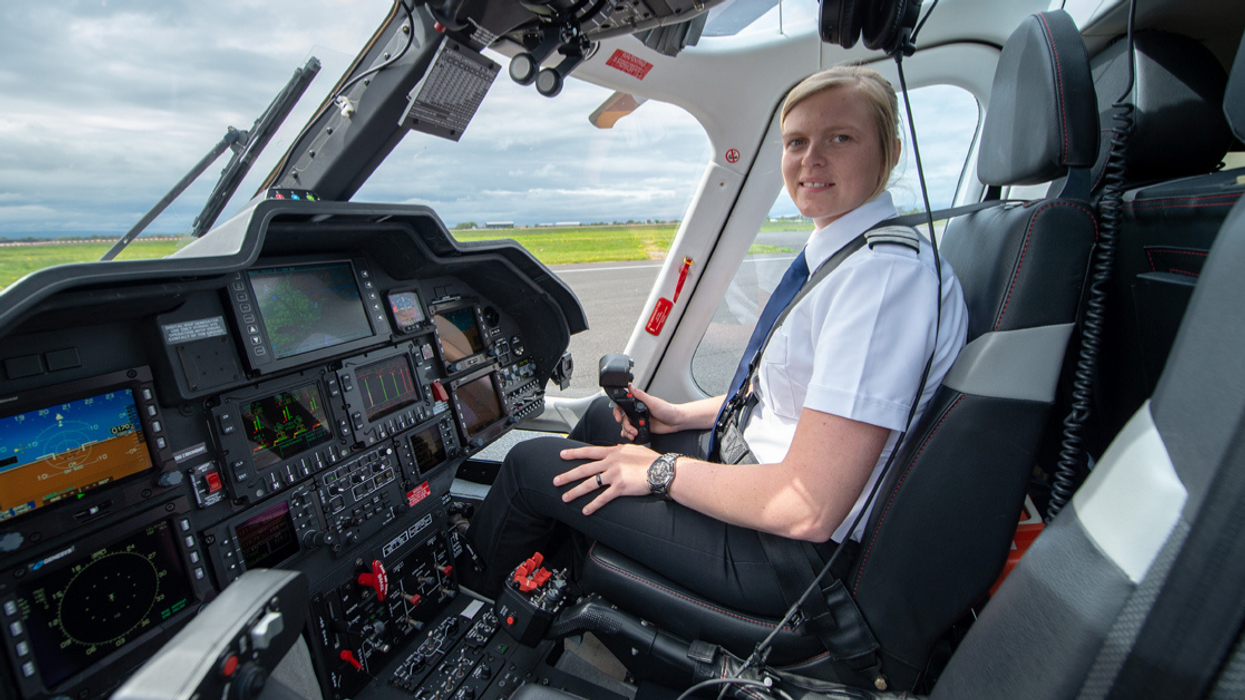 Ex-Soccer Player Whose Career Ended Due To Injury Becomes UK's Only Female AW109 SP Helicopter Pilot