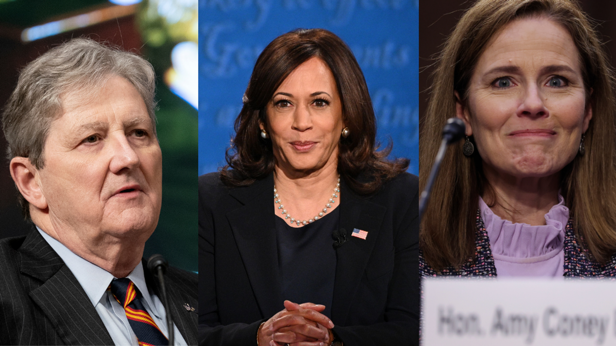 GOP Senator Mocks Kamala Harris By Asking Amy Coney Barrett If She 'Hates Little Warm Puppies'