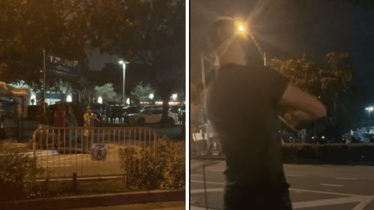 Queer Violinist Drowns Out Trump Supporters Shouting Gay Slurs By Playing 'Greatest Showman' Anthem