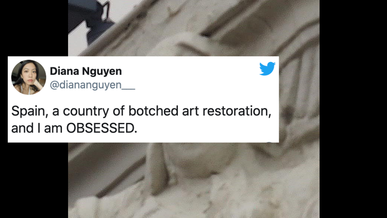 Another Botched Restoration Of Spanish Art Has Gone Viral—And It's A Real Whopper Of A Fail