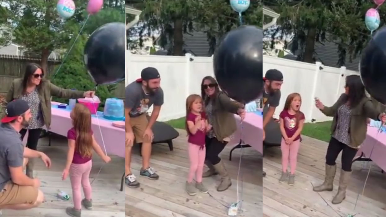 Gender Reveal Party Quickly Goes South After Little Girl Throws An Ill-Timed Tantrum