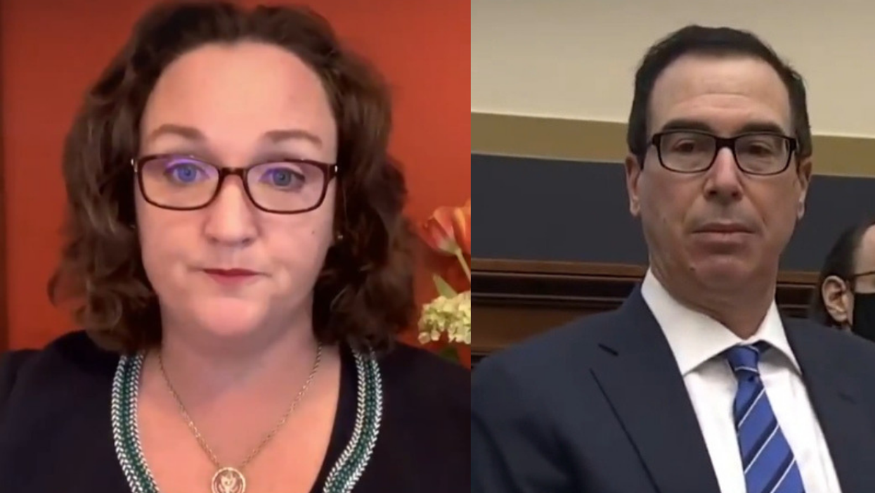 Rep. Katie Porter Swiftly Drags Steve Mnuchin For 'Play-Acting' As A Lawyer During House Hearing