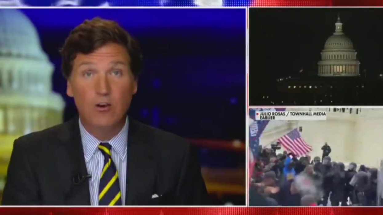 Tucker Carlson Throws Gasoline On The Fire By Telling Trumpers Their Freedoms 'Are In Peril' Now