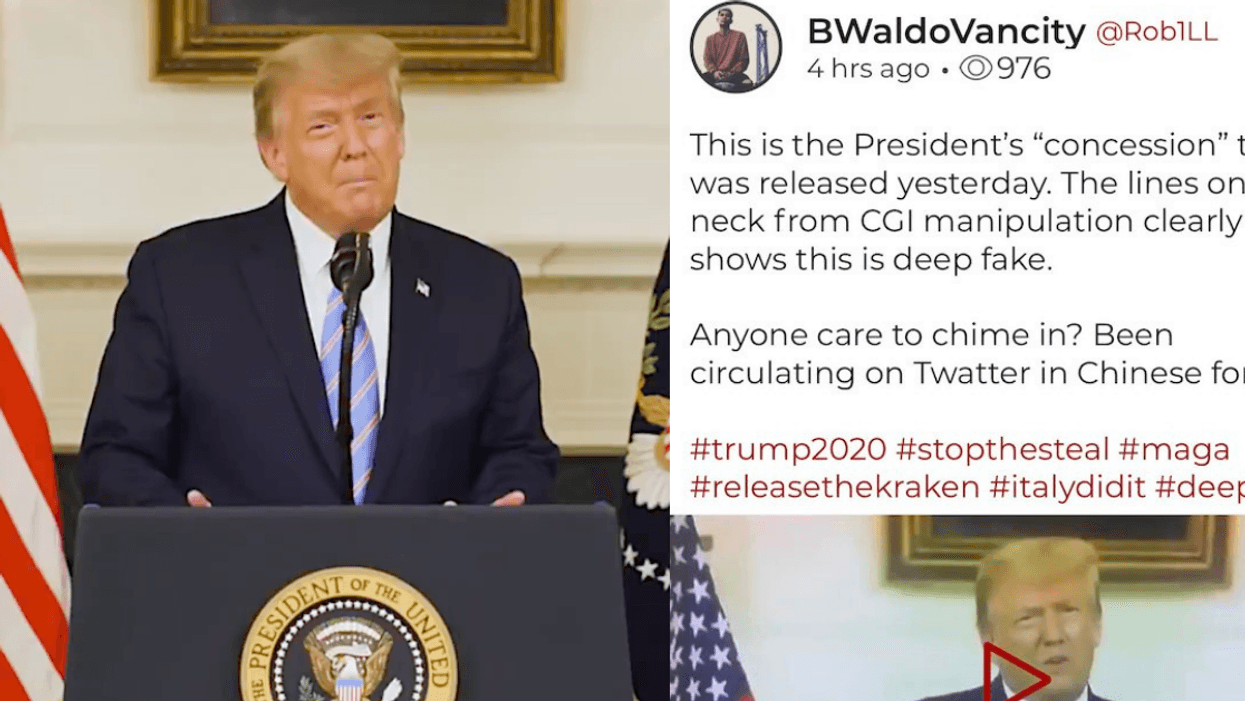Trump Supporters Are Convinced Trump's Concession Video Is a Deepfake and the Delusion Is Real