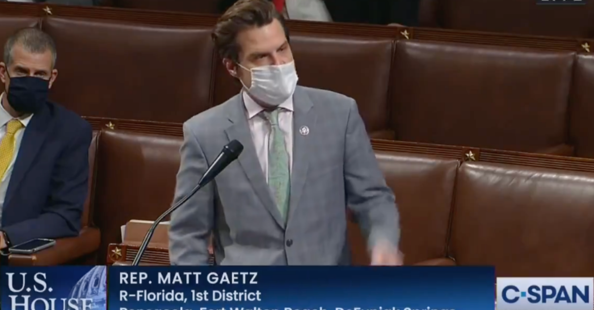 Matt Gaetz Blasted After Accusing Dem. Leaders Of Lighting 'Actual Fires' During BLM Protests