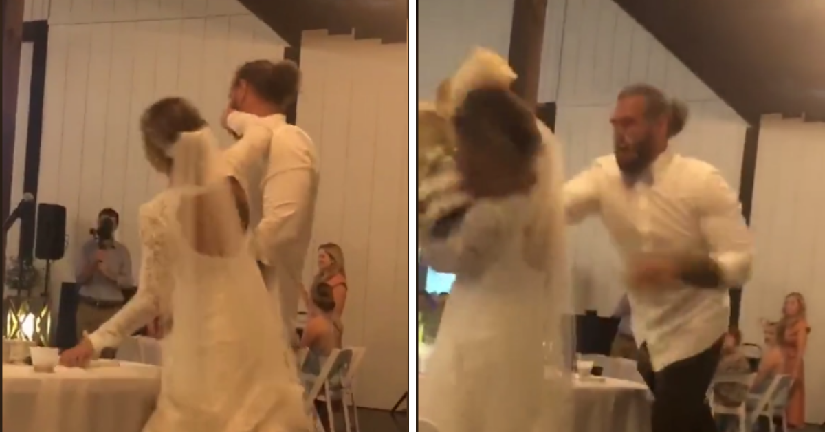 Bride Defends Husband After Video Of Him Throwing Entire Wedding Cake At Her Prompts Backlash