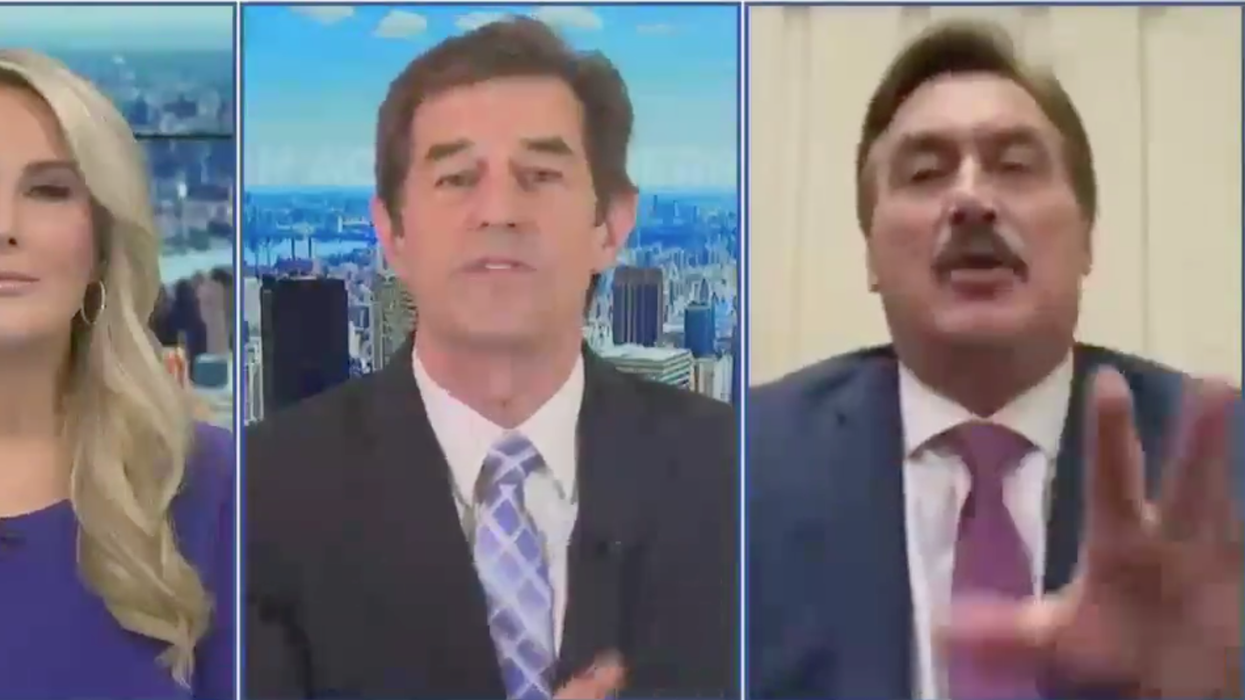 Newsmax Anchor Walks Out on MyPillow Guy Interview Live on Air After He Spouts Bonkers Election Fraud Claims