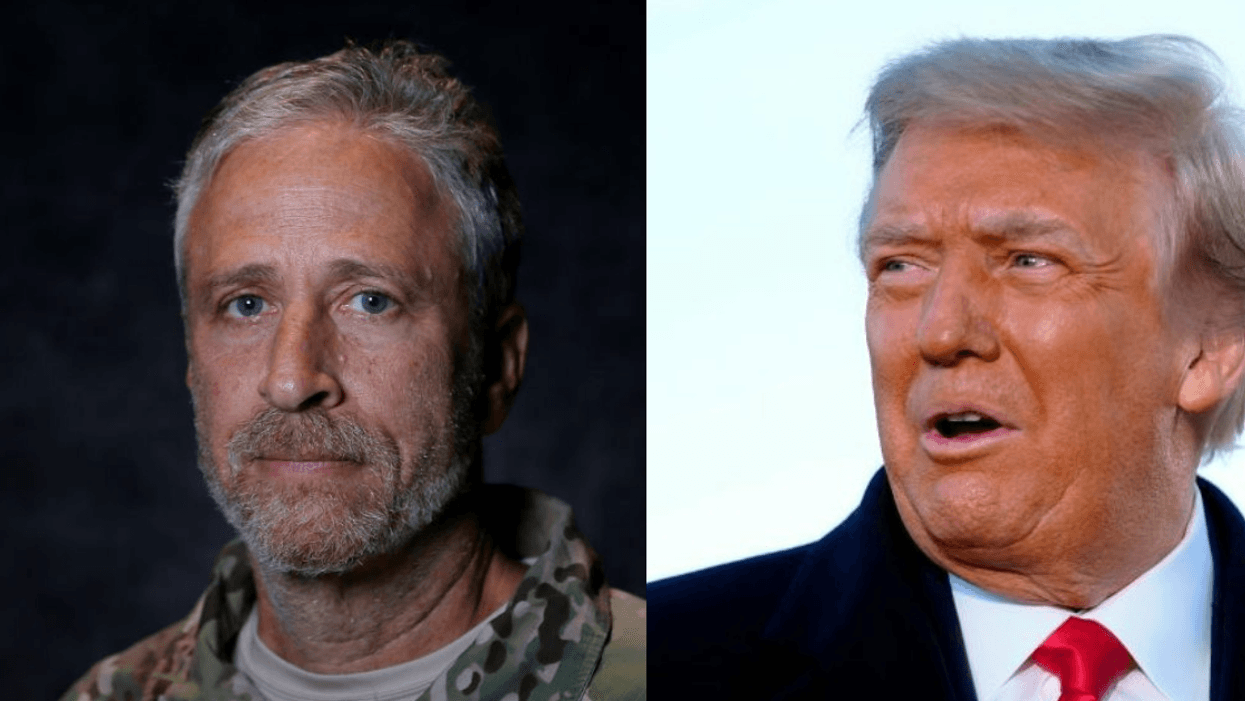 Jon Stewart Drags Trump's Bizarre Resignation Letter To Actors Union With One Of His Own