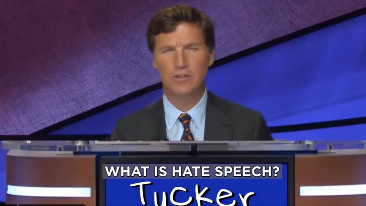 Tucker Carlson's Past Comments Come Back To Bite Him In Epic 'Jeopardy!' Parody Video