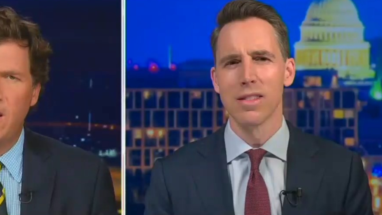 Tucker Featured Graphic Calling GOP Senator a ‘Little Piece of S**t’ as He Appeared on His Show—and People Are So Here for It