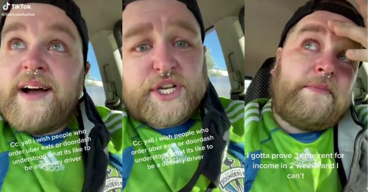 Struggling UberEats Worker Tearfully Pleads For People To Tip Delivery Drivers In Heart-Wrenching Viral Video