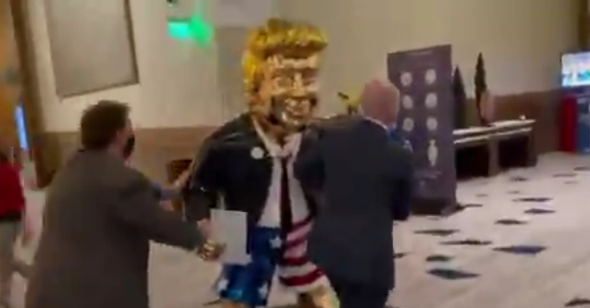Video Of Golden Trump Statue Being Wheeled Into CPAC Gets Roasted With Bible References
