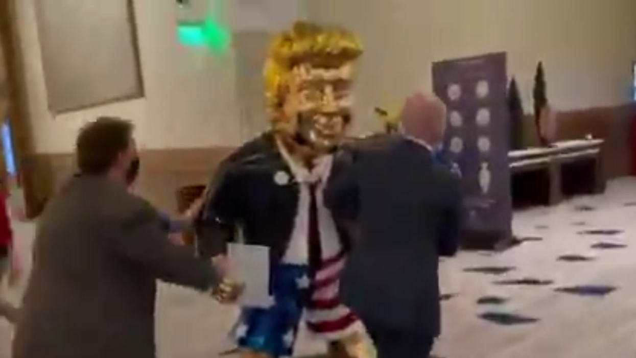 Video Of Golden Trump Statue Being Wheeled Into CPAC Gets Roasted With Bible References