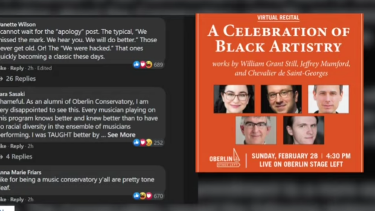 Oberlin Conservatory Of Music Apologizes For Black History Flier Featuring All White Performers