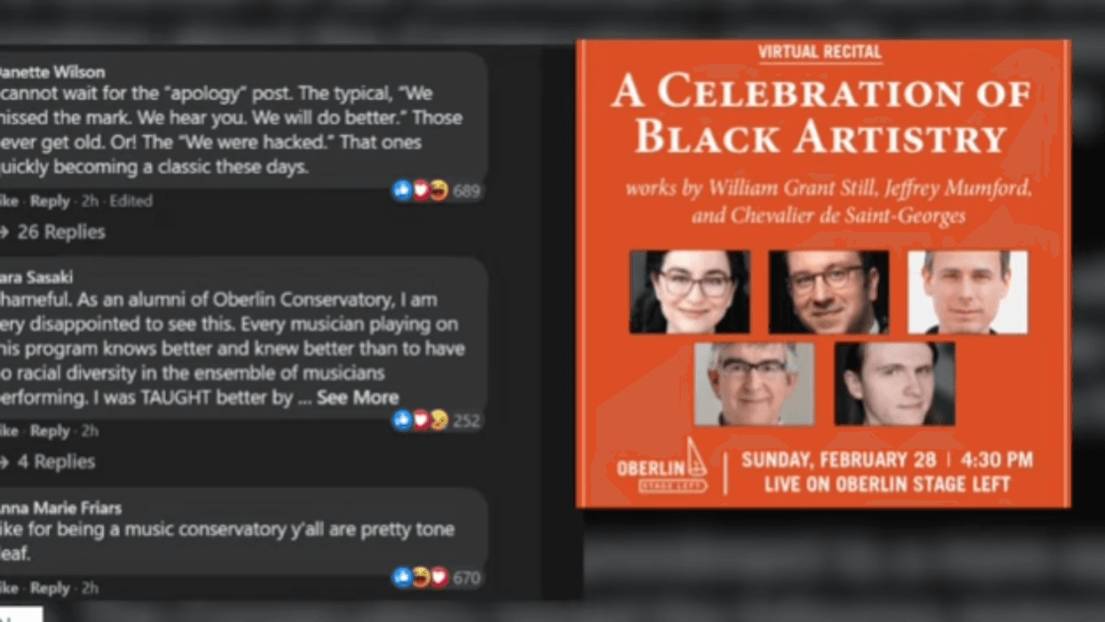 Oberlin Conservatory Of Music Apologizes For Black History Flier Featuring All White Performers