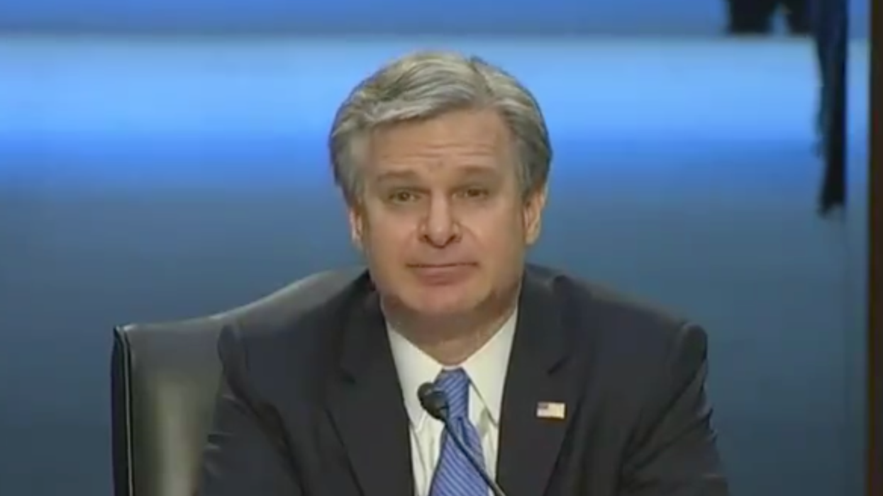 Trump's FBI Director Bluntly Shuts Down Republican Theory About January 6th Riots