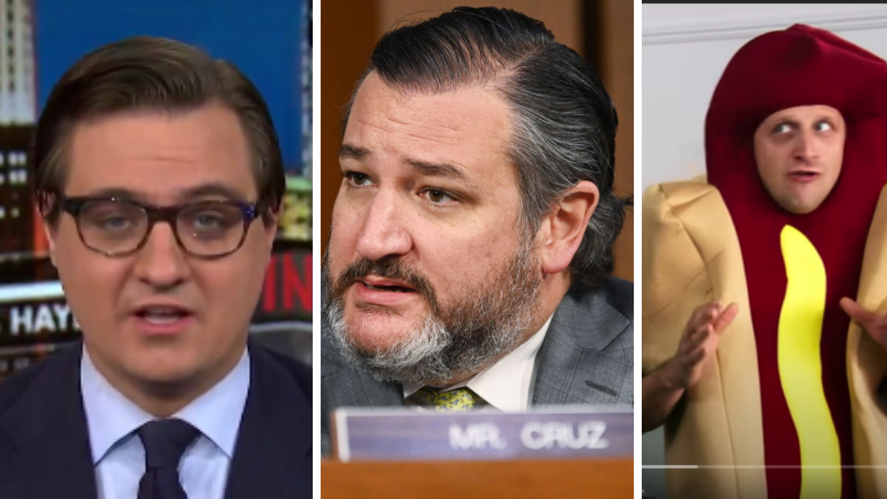 MSNBC's Chris Hayes Hilariously Compares Ted Cruz To Guy 'In A Hot Dog Suit' From Netflix Sketch Series