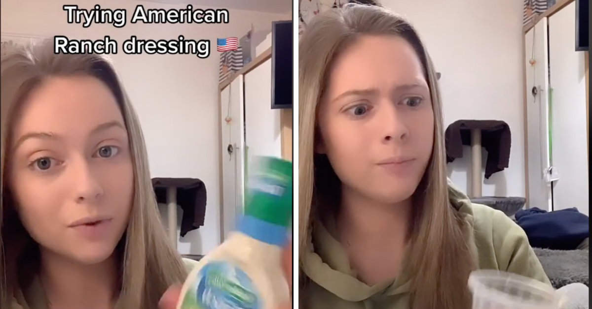 British Woman Had Never Heard Of Ranch Dressing, So Someone Sent Her A Bottle—And Her Reaction Is Priceless