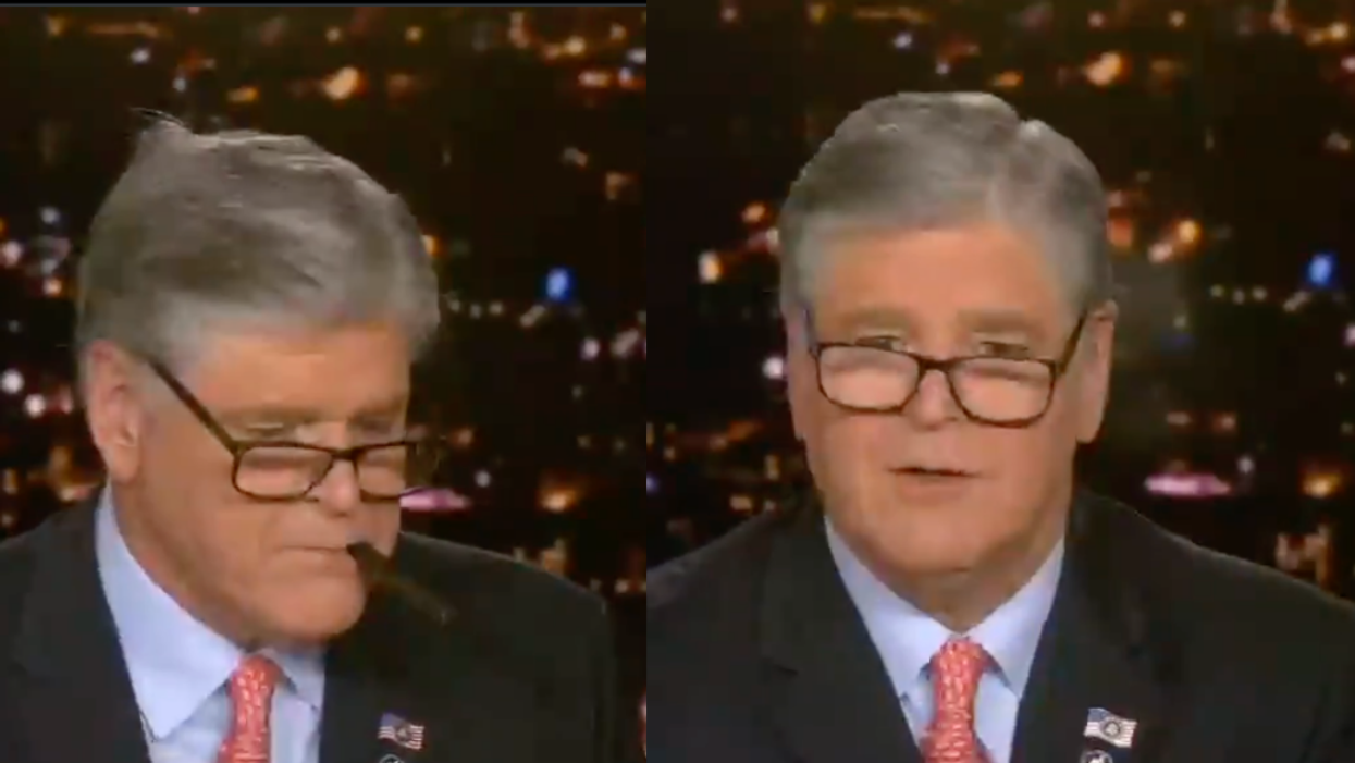 Sean Hannity Caught Off Guard Vaping With His Glasses Crooked After Not Realizing He Was Live
