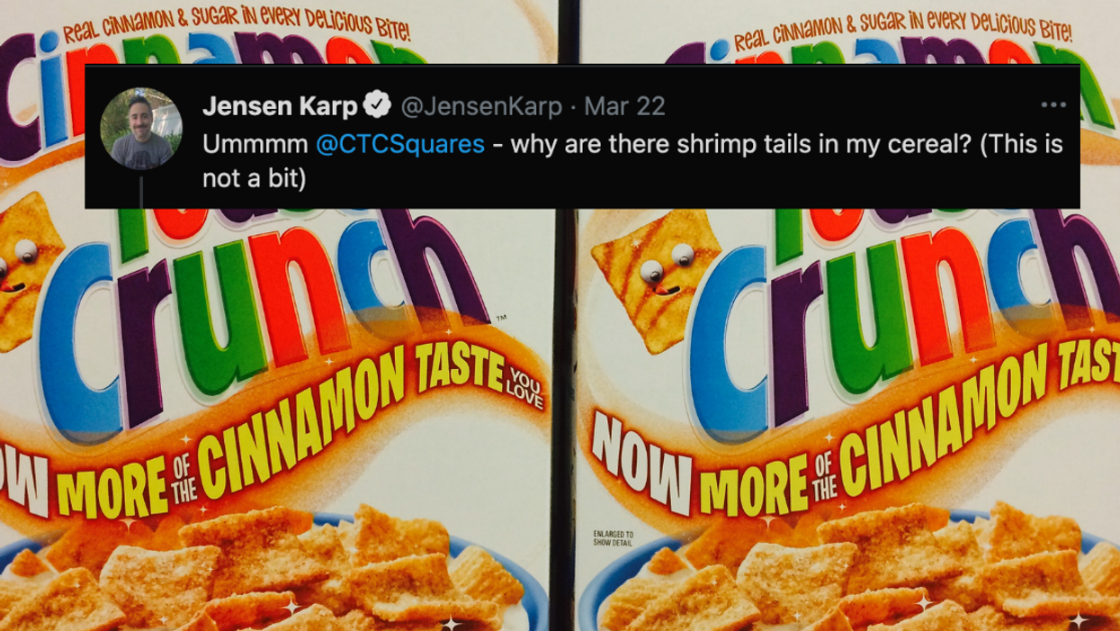 Cinnamon Toast Crunch Responds After Guy Finds What Appears To Be Shrimp Tails In His Cereal