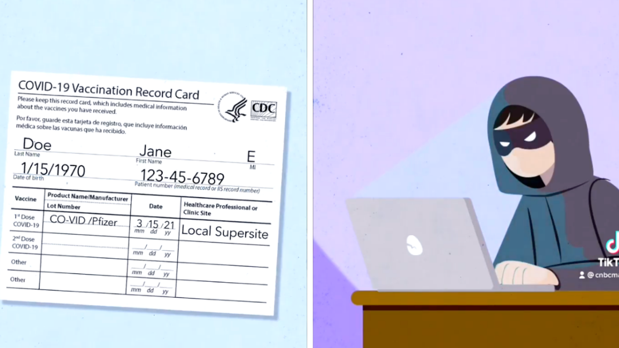 Viral Video Explains Why It's A Bad Idea To Share Your Vaccination Card Pics On Social Media
