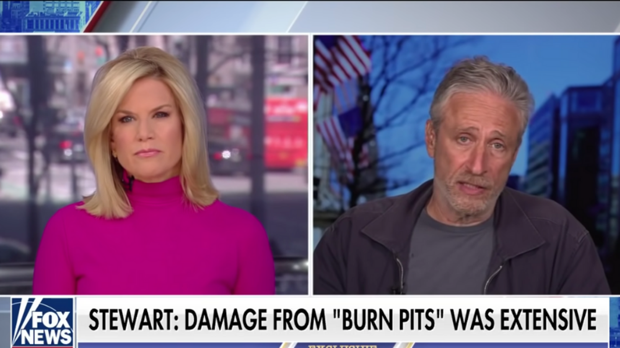 Fox News Host Tries To Bait Jon Stewart Into Criticizing Biden's Infrastructure Bill—And He Isn't Having It