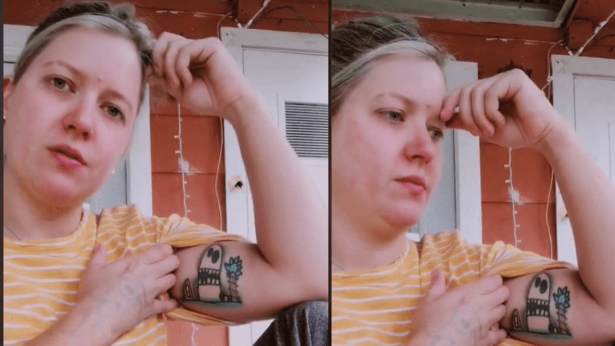 Mom Tattoos Her Son's Drawing Onto Her Arm Only To Make Hilariously Devastating Discovery