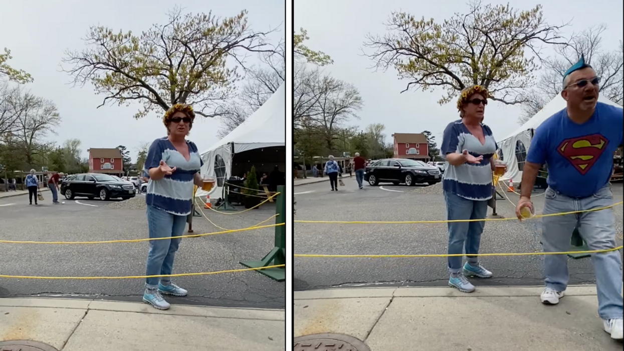 New Jersey Vice Principal Responds To People Filming Wife's Transphobic Tirade By Throwing Beer At Them