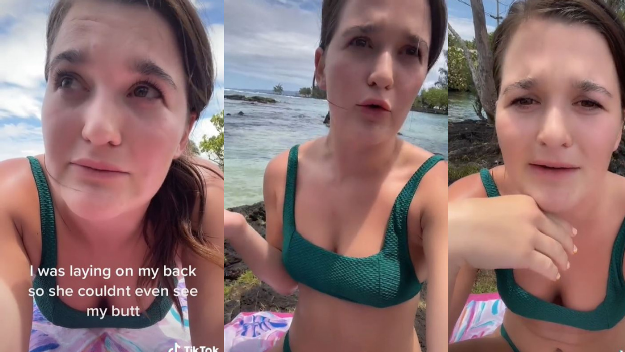 Bikini-Clad Woman Stunned After She's Told To Leave Hawaii Beach By Outraged Thong-Wearing Mom