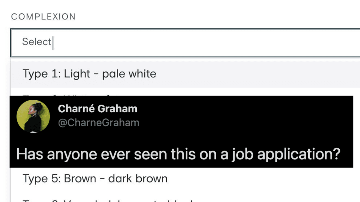 Tech Company Sparks Outrage After Asking Black Woman To Select Her Skin Tone On Job Application