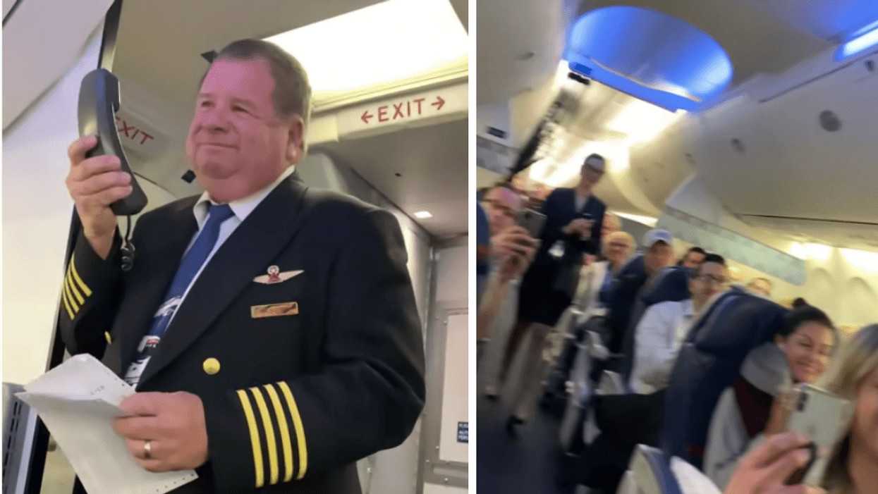 Resurfaced Video Of Pilot's Emotional Goodbye To Passengers On His Final Flight Has TikTok In Tears
