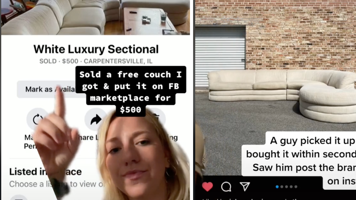 Woman Facepalms After Finding Out The Sofa She Sold For $500 Is Worth More Than 40 Times That