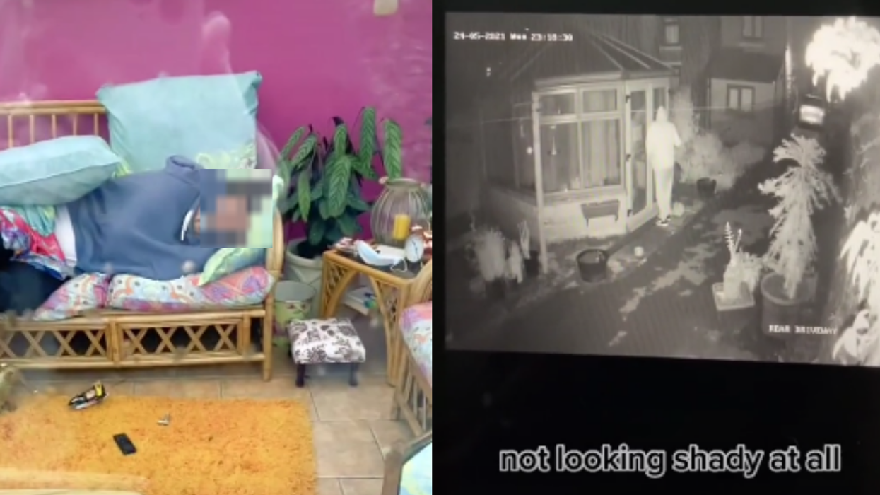 Woman Stunned To Find Strange Man Asleep On Her Sofa—But She Handles It Like A Pro