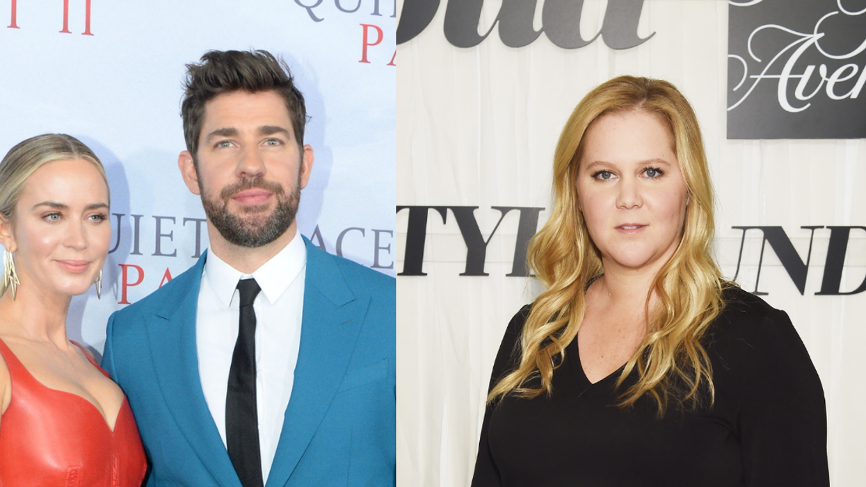 John Krasinski Hilariously Replies To Amy Schumer's Joke About His 'Pretend Marriage' To Emily Blunt