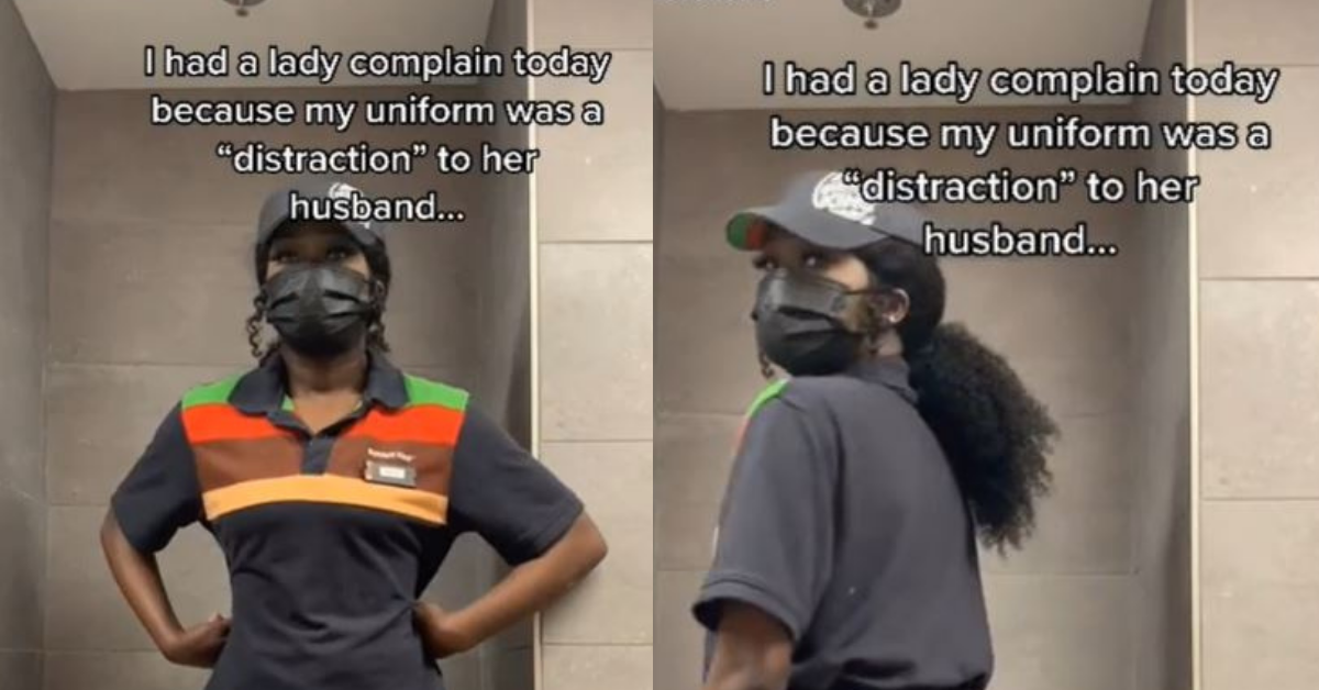 Burger King Worker Stunned After Woman Complains Her Uniform Is A 'Distraction' To Her Husband