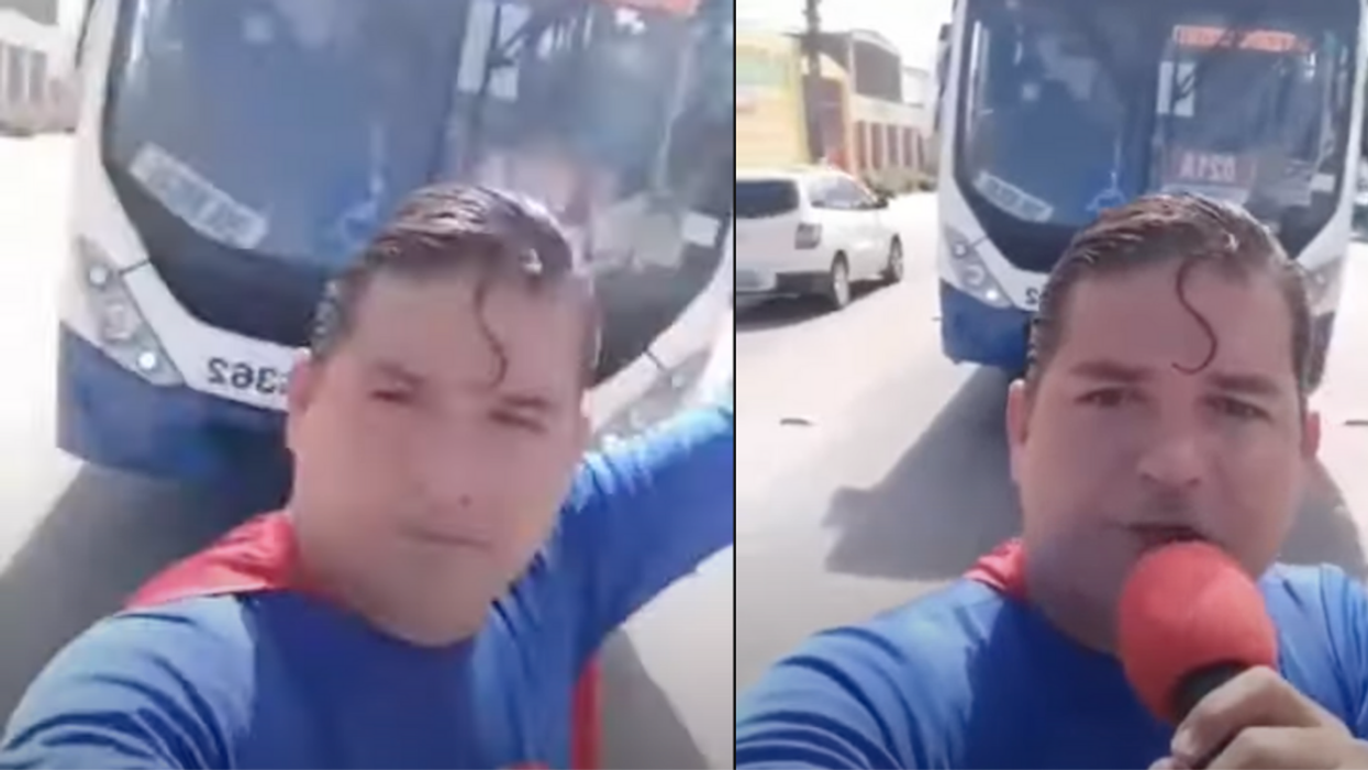 Superman Impersonator Tries To Impress By Stopping A Bus—But Gets Hit By It Instead