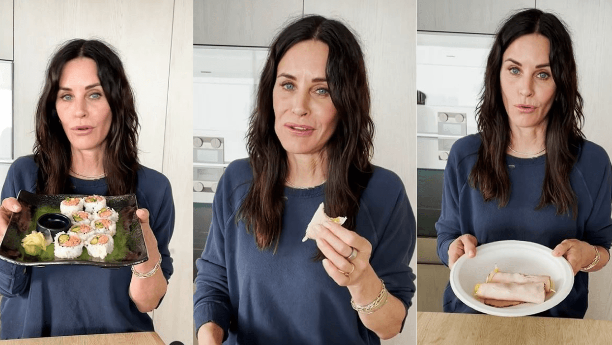 Courteney Cox Shows Off Her Sushi-Inspired 'Alabama Roll'—And It's...Certainly Something