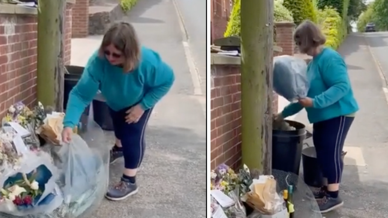 Woman Sparks Outrage After Destroying Flower Memorial For Teen Who Died In Car Crash