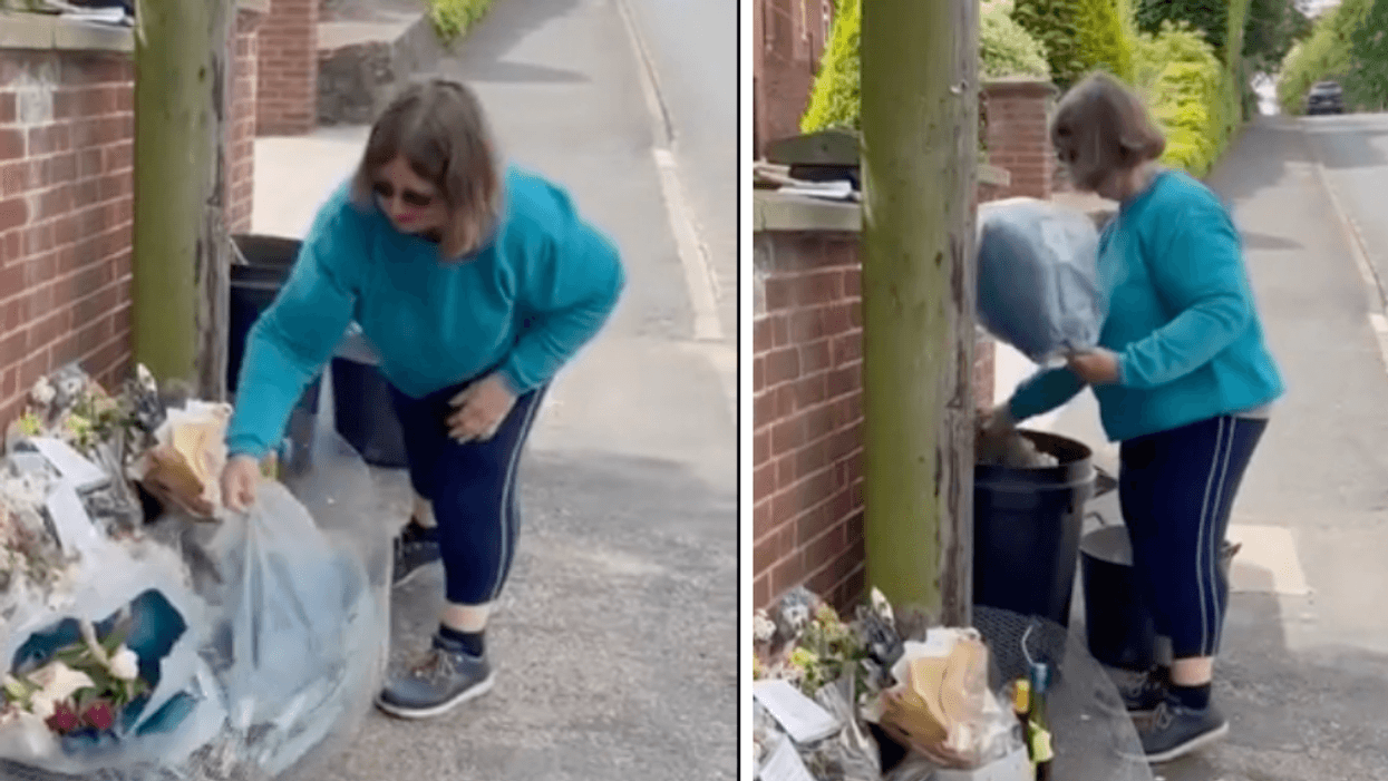 Woman Sparks Outrage After Destroying Flower Memorial For Teen Who Died In Car Crash