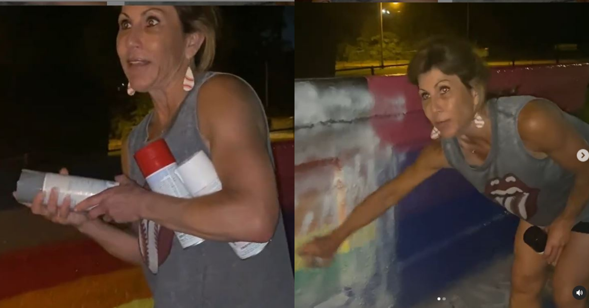 Tennessee Woman Unloads On Teens For Painting Pride Art—Then Proceeds To Paint Over It