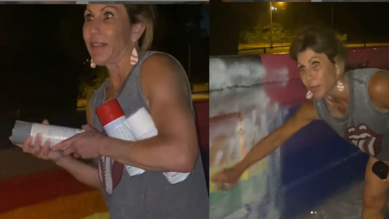 Tennessee Woman Unloads On Teens For Painting Pride Art—Then Proceeds To Paint Over It