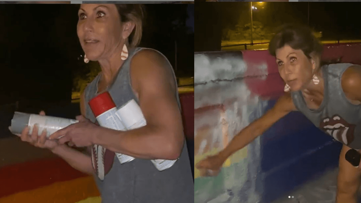 Tennessee Woman Unloads On Teens For Painting Pride Art—Then Proceeds To Paint Over It