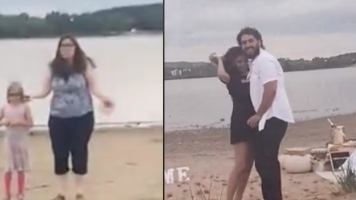 Guy's Beach Proposal Nearly 'Ruined' By Outraged Stranger Trying To Stop It From Happening