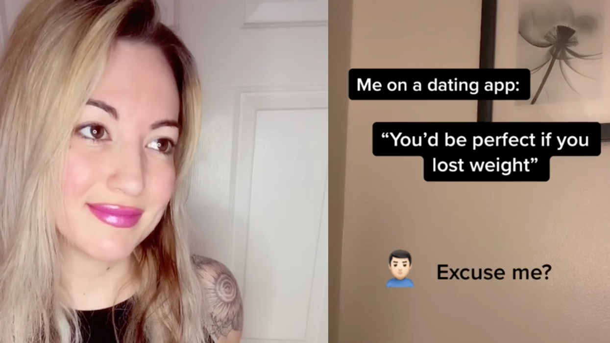 Woman Claps Back Hard After Guy On Dating App Tells Her She'd Be 'Perfect' If She Lost Weight