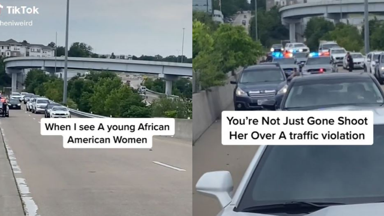 Numerous Drivers Pull Over To Make Sure Black Woman Stopped By Cops Is Safe In Viral Video