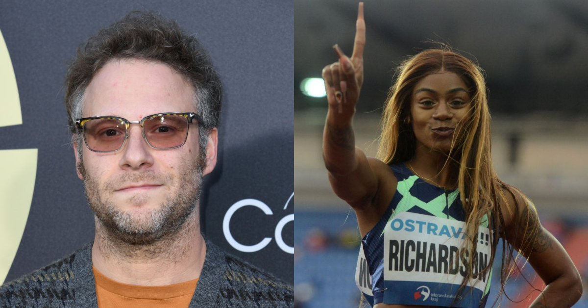 Famed Stoner Seth Rogen Comes To Defense Of Suspended Olympic Sprinter With Blistering Tweet