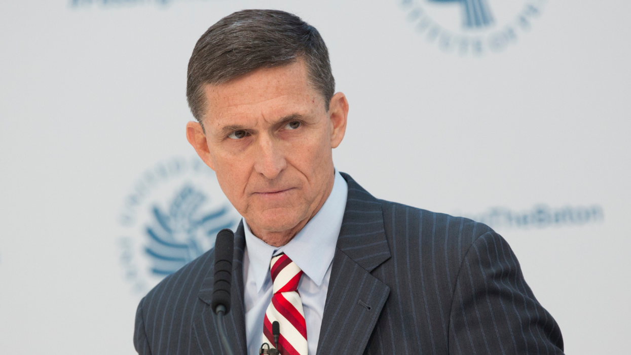 Michael Flynn Absurdly Claims Video Of His Family Taking 'QAnon Oath' Was Just A 'Simple Family Statement'