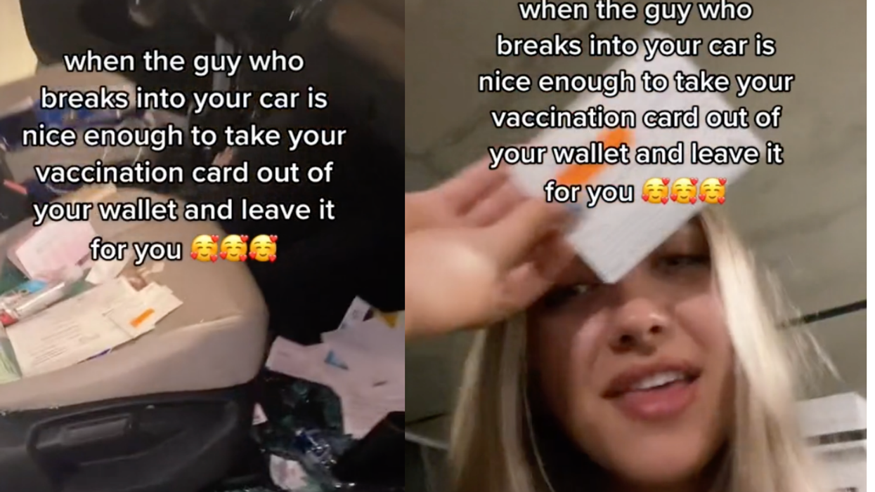 Woman Stunned After Thief Breaks Into Her Car And Steals Her Wallet—But Leaves Her Vaccine Card