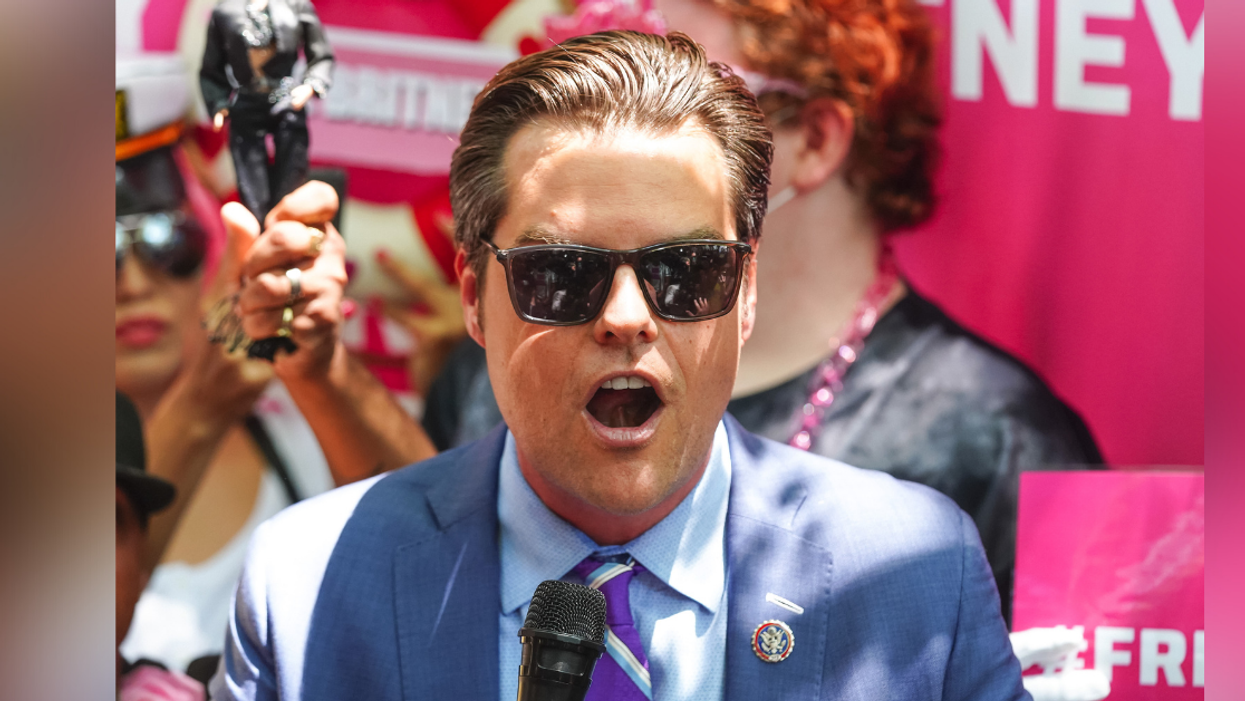 Matt Gaetz Just Spoke At A 'Free Britney' Rally In LA—And Nobody Knows What To Think